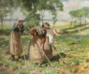 Hoeing in the Fields (Pitting Potatoes)