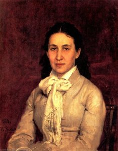 Portrait Of E. Mamontova — Ilya Yefimovich Repin, Russian Realism
