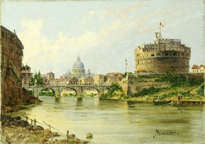 The Tiber With The Castel Sant. Angelo — Antonietta Brandeis