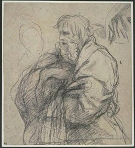 Old Man In Half-length, Profile To The Left — Pietro Da Cortona