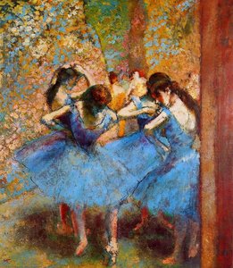 Dancers In Blue — Edgar Degas