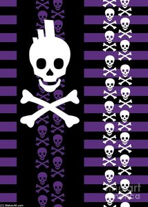 Emo Punk Skull Roseanne Jones