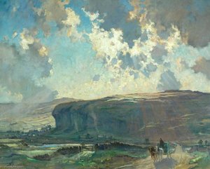 His Majesty's Mail, Kilnsey Crag — Bertram Priestman