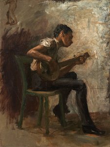 Study For 'negro Boy Dancing': The Banjo Player — Thomas Eakins