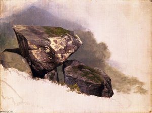 Study Of A Rock — Asher Brown Durand, Hudson River School