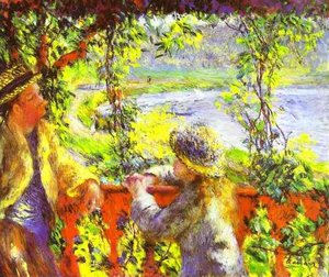 By The Lake — Pierre-auguste Renoir, Impressionism