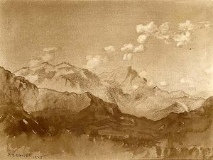 Near Seravezza, Lucca, (painting) — Arthur B. Davies