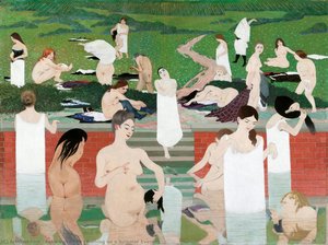 Bathing On A Summer Evening — Félix Vallotton