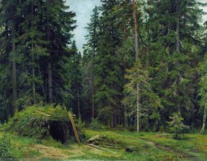 Forest Hut — Ivan Ivanovich Shishkin, Realism