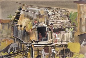 Brazilian Farm — Boris Dmitrievich Grigoriev, Naive Art