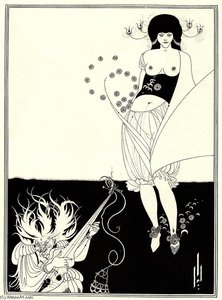 The Stomach Dance — Aubrey Vincent Beardsley, Art Nouveau