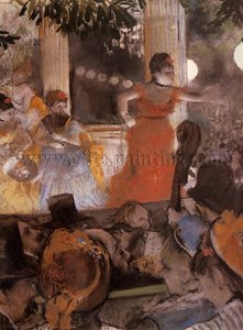 Aux Ambassadeus — Edgar Degas, Impressionism