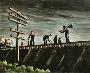 Untitled [five Railroad Workers] — Raphael Gleitsmann