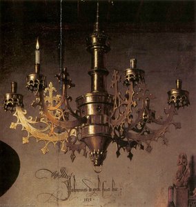 Portrait Of Giovanni Arnolfini And His Wife (detail) — Jan Van Eyck