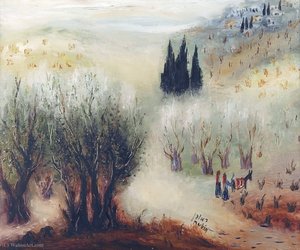 Landscape In Galilee, (1962) — Reuven Rubin