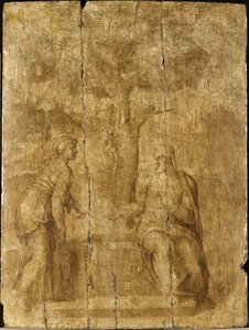 Christ And The Woman Of Samaria — Michelangelo Di Lodovico Buonarroti Simoni, High Renaissance
