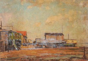 Houseboats At Milton, No.11 — Edward Robert King