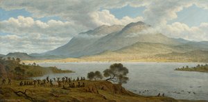 Mount Wellington And Hobart Town From Kangaroo Point — John Glover
