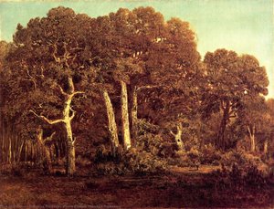 The Great Oaks Of The Vieux Bas-breau — Théodore Rousseau (pierre Etienne Théodore Rousseau), Realism