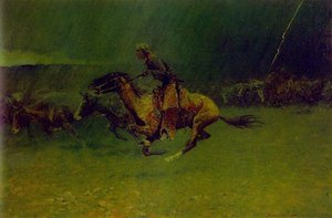 The Stampede — Frederic Remington