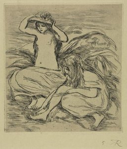 The Two Bathers — Pierre-auguste Renoir, Impressionism