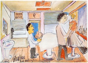 Barbershop — David Davidovich Burliuk
