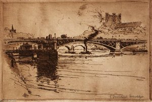 (paris Scene River Scene) ( 1) — Edward Townsend Howes