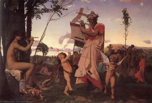 Anacréon, Bacchus Et L'amour — Jean-léon Gérôme