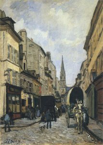 Main Street In Argenteuil — Alfred Sisley