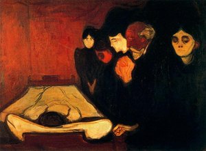 By The Deathbed (fever) — Edvard Munch