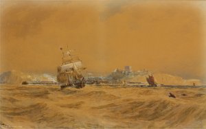 Off Dover — Thomas Bush Hardy, Romanticism