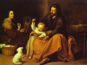 The Holy Family With A Little Bird — Bartolomé Esteban Murillo
