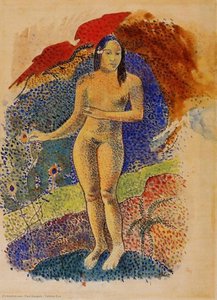 Tahitian Eve — Eugène Henri Paul Gauguin, Post-impressionism