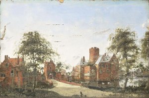 Loenersloot Castle On The Angstel — Jan Van Der Heyden