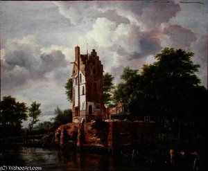 View Of Kostverloren Castle On The Amstel — Jacob Isaackszoon Van Ruisdael
