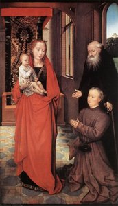Virgin And Child With St Anthony The Abbot And A Donor — Memling, Hans