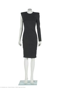 Black Crepe Wool Dress — Gianni Versace