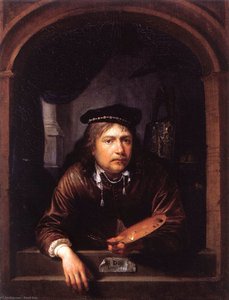 Self-portrait In A Window — Gerrit Dou