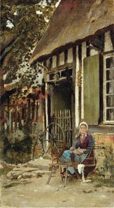 Spinning — Theodore Robinson