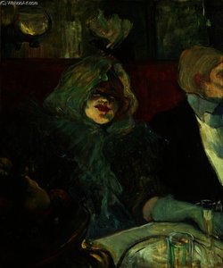 In A Private Dining Room At The Rat Mort — Henri De Toulouse-lautrec