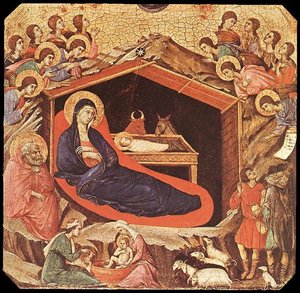 La Maestà. La Natividad — Duccio Di Buoninsegna, Gothic Art