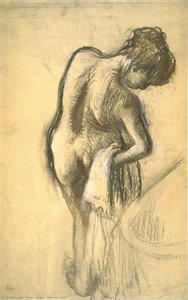After The Bath — Edgar Degas, Contemporary Realism