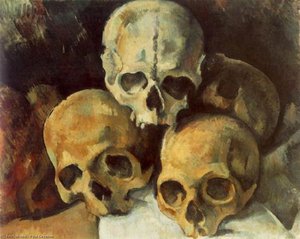 Pyramid Of Skulls — Paul Cézanne, Post-impressionism