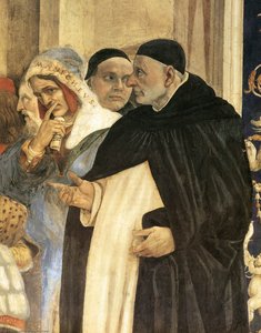 Triumph Of St Thomas Aquinas Over The Heretics (detail) — Filippino Lippi