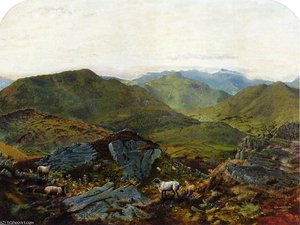 Landscape In The Lake District — John Atkinson Grimshaw