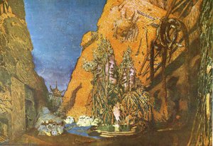 Le dieu bleu - set design