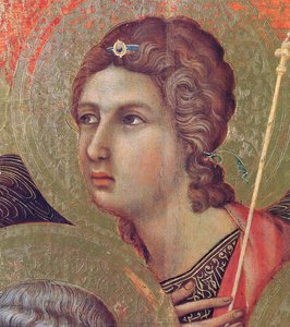 Madonna And Child On A Throne (front Side Fragment) — Duccio Di Buoninsegna