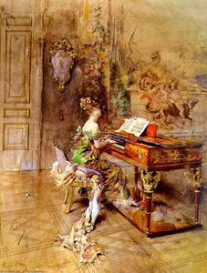 The Lady Pianist (also Known As La Pianista) — Giovanni Boldini