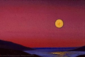 Himalayas Setting Moon — Nicholas Roerich