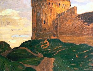 Smolensk. Tower. — Nicholas Roerich, Symbolic Expressionism